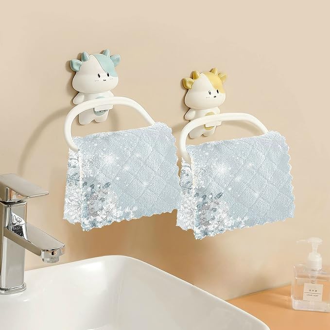 ALAZA Dish Towels Kitchen Cleaning Cloths Silver Snowflakes Winter Christmas - Image 5