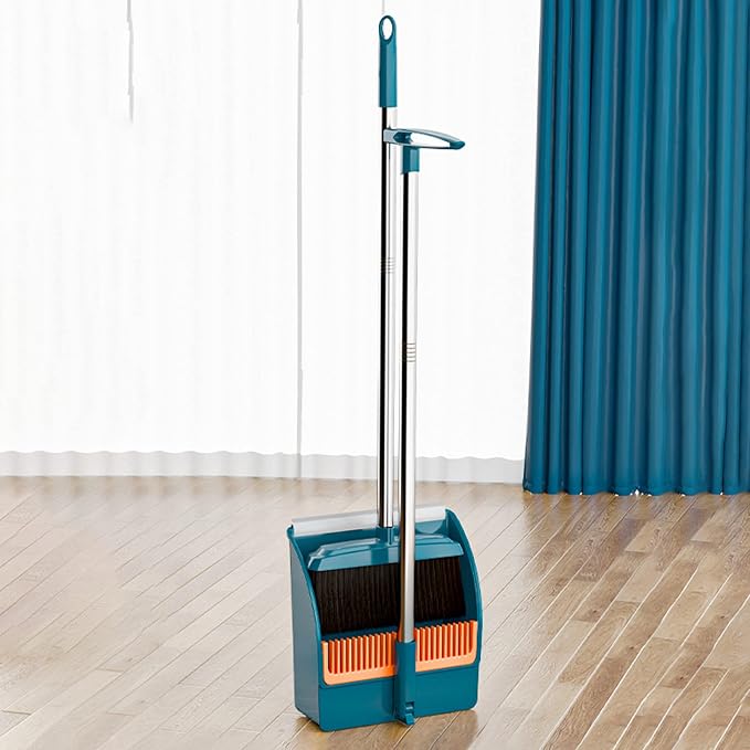 37.8in Broom and Dustpan Set Foldable Hand Broom by Lovskoo