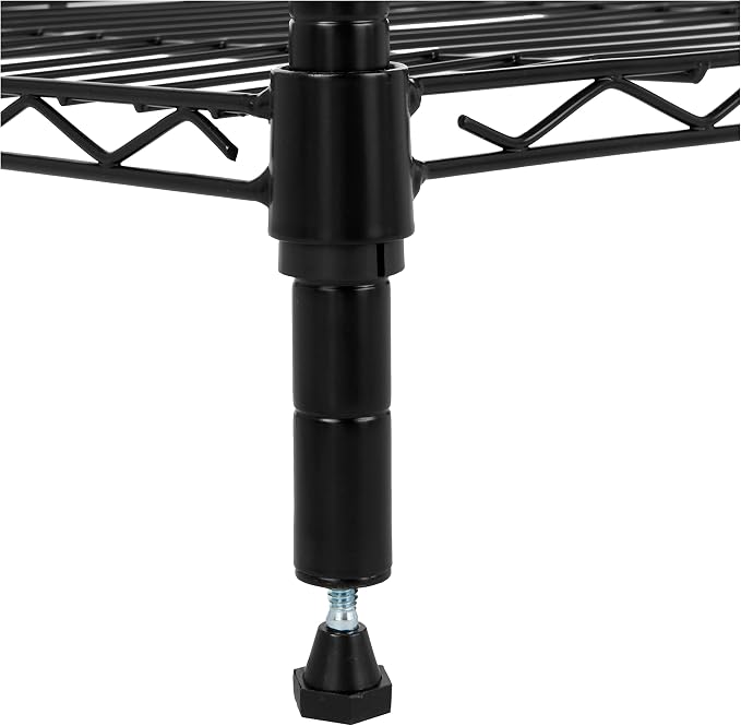 Amazon Basics 4-Shelf Adjustable Heavy Duty Steel Wire Rack Storage Shelving - Image 3