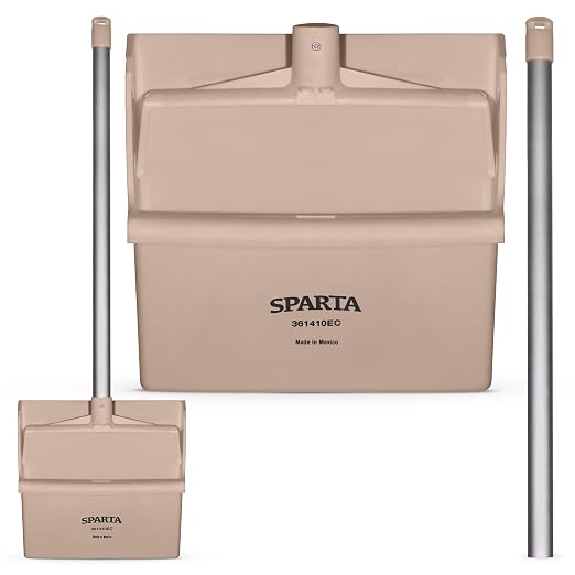 SPARTA Upright Dustpan with Aluminum Handle, Serrated Edge - Image 2