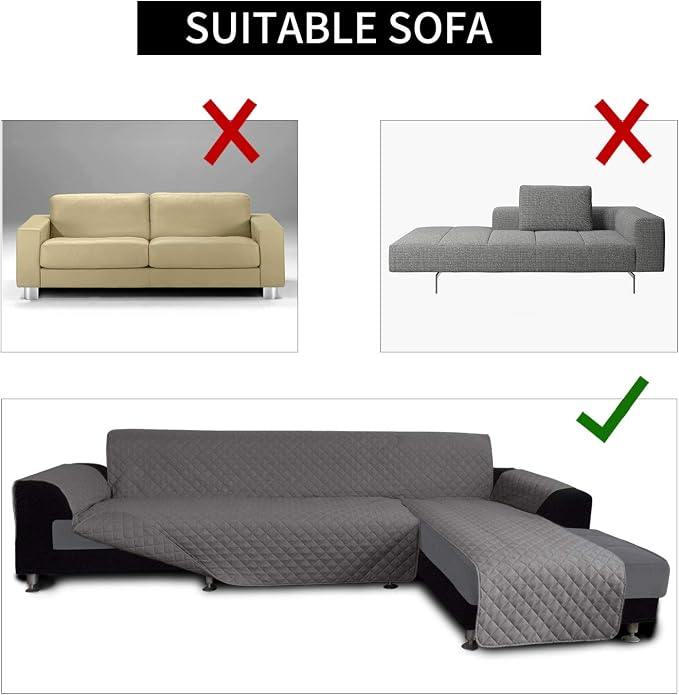Easy-Going Sofa Slipcover L Shape Sofa Cover Sectional Couch Cover Furniture - Image 4