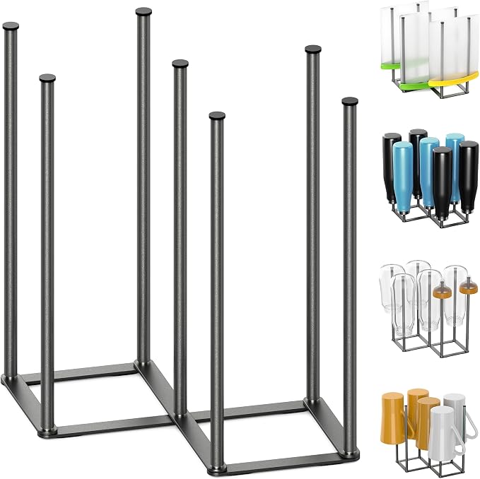 Foldable Bottle Drying Rack, Baby Bottle Drying Rack, Collapsible Cup Draining by KORRTFID
