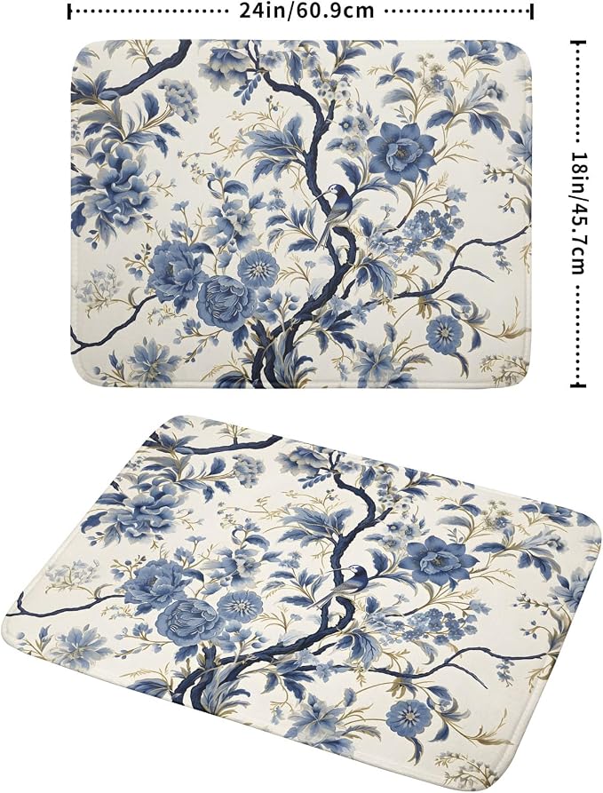 Chinoiserie Trees Dish Drying Mat - Image 2