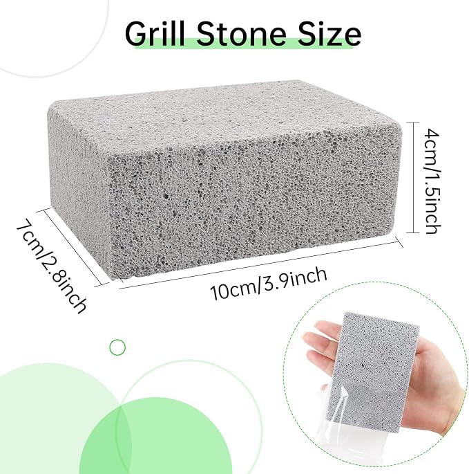 8 Pack Grill Brick & Griddle Stone Cleaning Block, Pumice Stone - Image 2