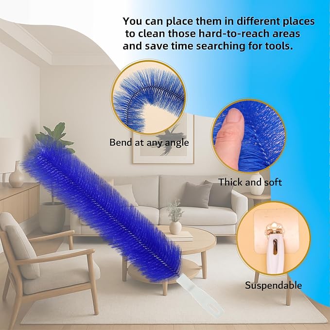 Fan Cleaning Brush, Bendable Fans Duster Fan Cleaner - Image 4