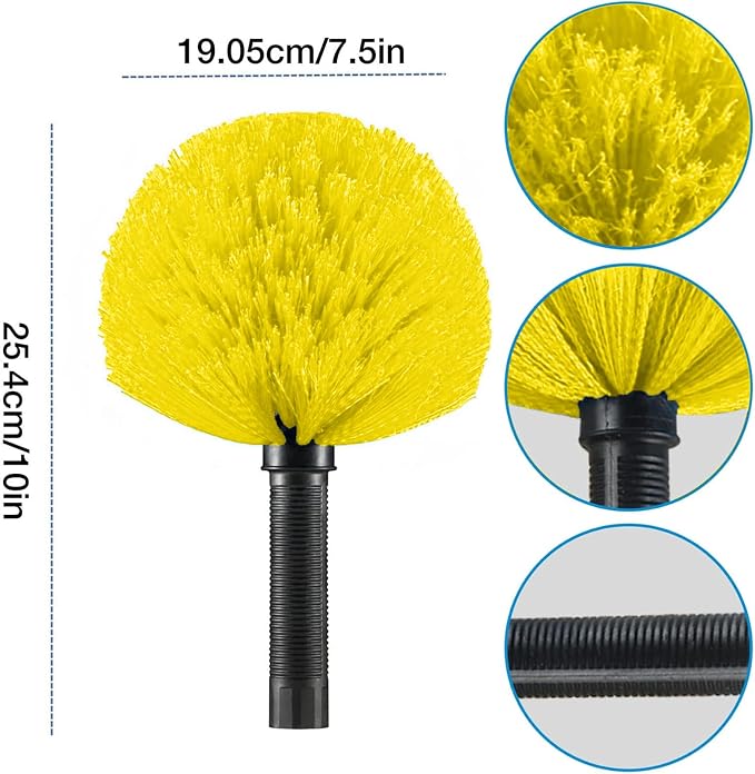 Cobweb Duster Brush Head, Spider Web Cleaning Tool, Indoor & Outdoor Use - Image 4