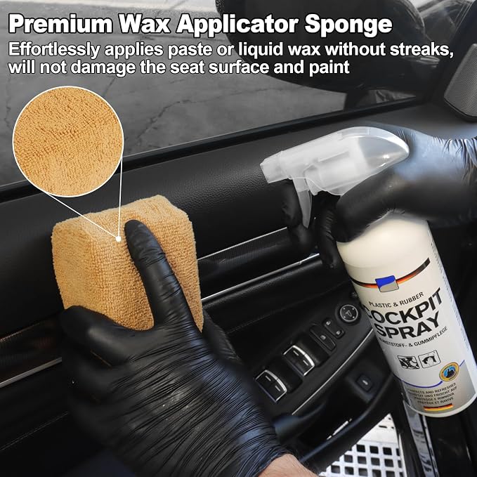 10PCS Car Cleaning Kit, Car Detailing Kit Interior Cleaner, Long Bristle Horse - Image 3