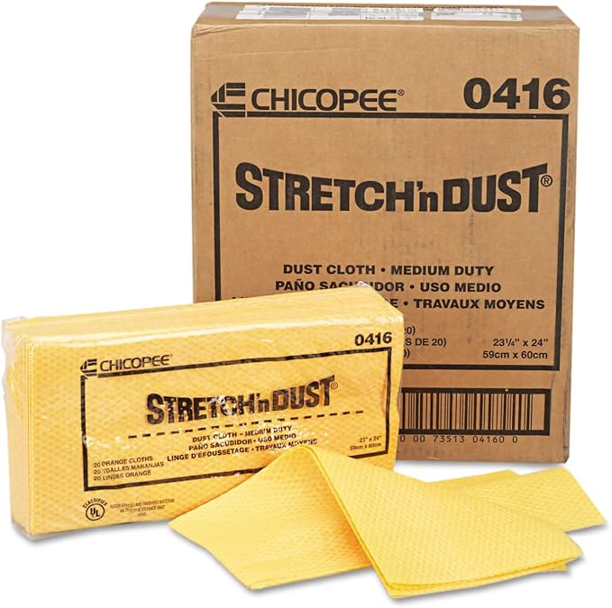 Chicopee 0416 Stretch 'n Dust, Medium Duty 24" x 24" Unfolded Dust Clothes - Image 4