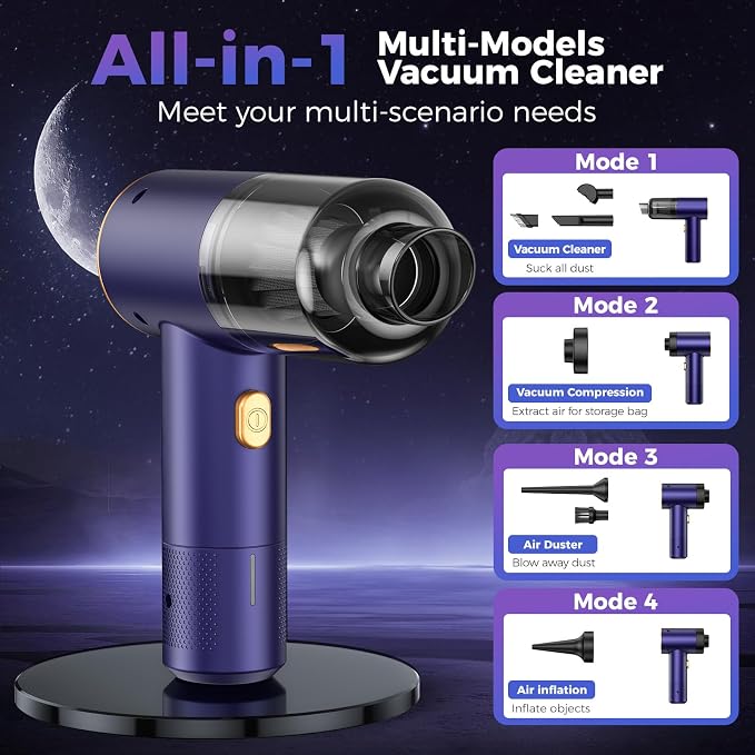 Handheld Car Vacuum Portable Cordless, 18000PA High Power Vacuum Cleaner - Image 5