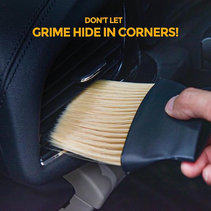 2PCS Car Detailing Brush, Automotive Interior Dusting Brush, Soft Car Interior - Image 5