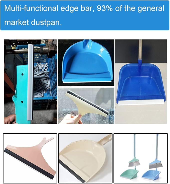 2 Pack Dustpan Edge Strip Replacement Dust Pan Edger Lip Strips Parts - Image 3