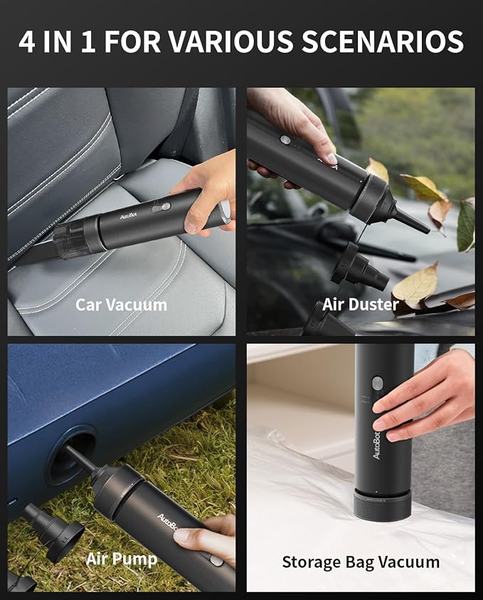 Car Vacuum, Handheld Vacuum Cleaner Blow & Suction 2 in 1, 20000PA High Power - Image 2