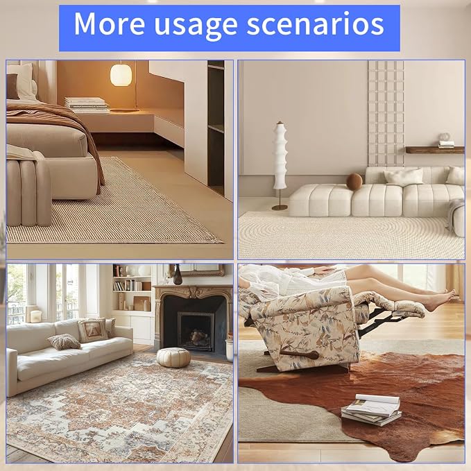 Extra Large Area Rug Cushioned Pad, 5x7 Ft Thick Felt Pad - Image 5