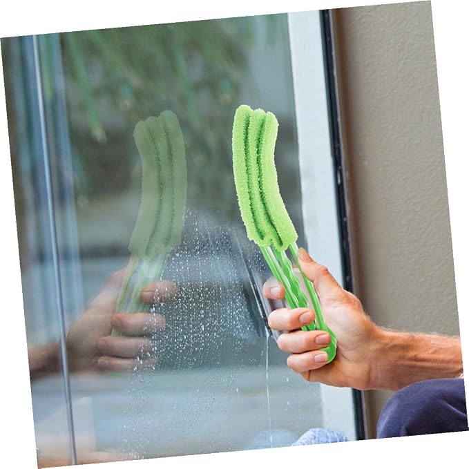 VALICLUD Blinds Cleaning Brush Set 2pcs – 7-Tooth Orange 3-Tooth Green Window - Image 5