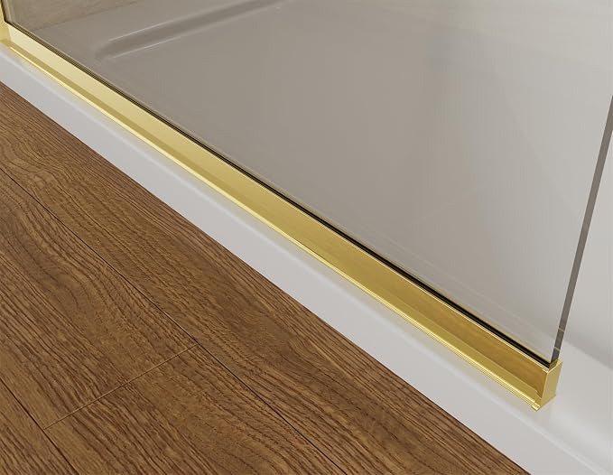 Shower Screen 36" x 76" Half Frameless Shower Wall Panel, Tempered Glass 3/8 - Image 7