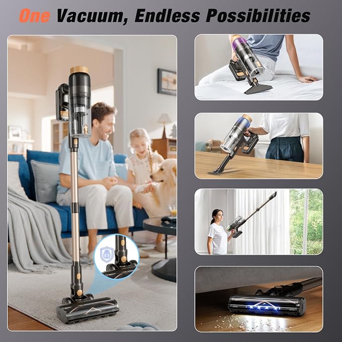 Cordless Vacuum Cleaner, 580W 48KPA 70 Mins Vacuum Cleaners - Image 8