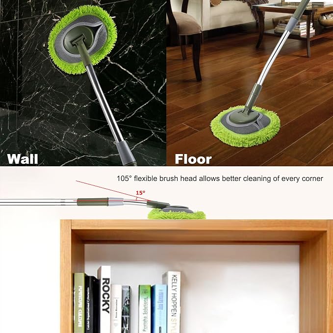 Wall Cleaner, Wall Cleaner Mop Green Mop - Image 6