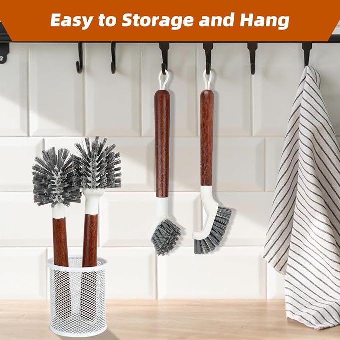 4-Pack Heavy Duty Scrub Brushes - Image 9
