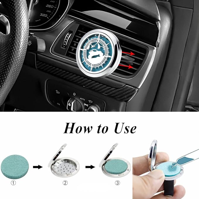 Essential Oil Car Diffuser Vent Clips Air Freshener Christmas Car Accessories - Image 5
