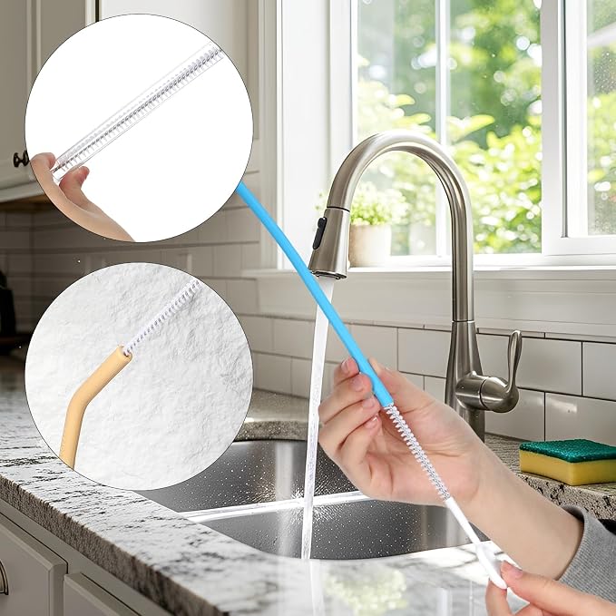 4 Pcs Straw Cleaner Brush, 4 Diameters, 10 Inch Straw Cleaner - Image 4