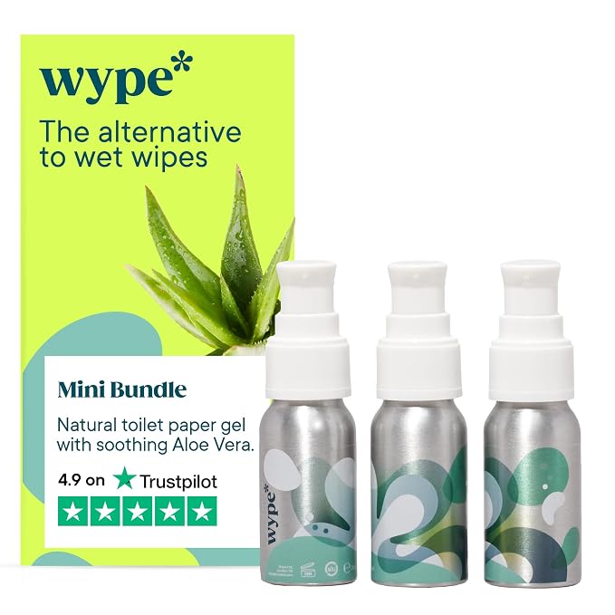 Wype | On The Go Bundle | Toilet Paper Gel | Flushable & Convenient Wet Wipes by Wype