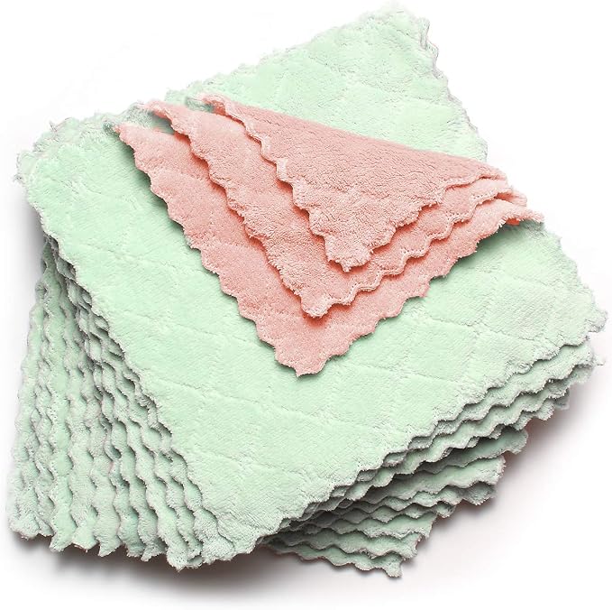 kimteny 12 Pack Dish Towels, 10x10 in Premium Dish Cloths, Super Absorbent - Image 8