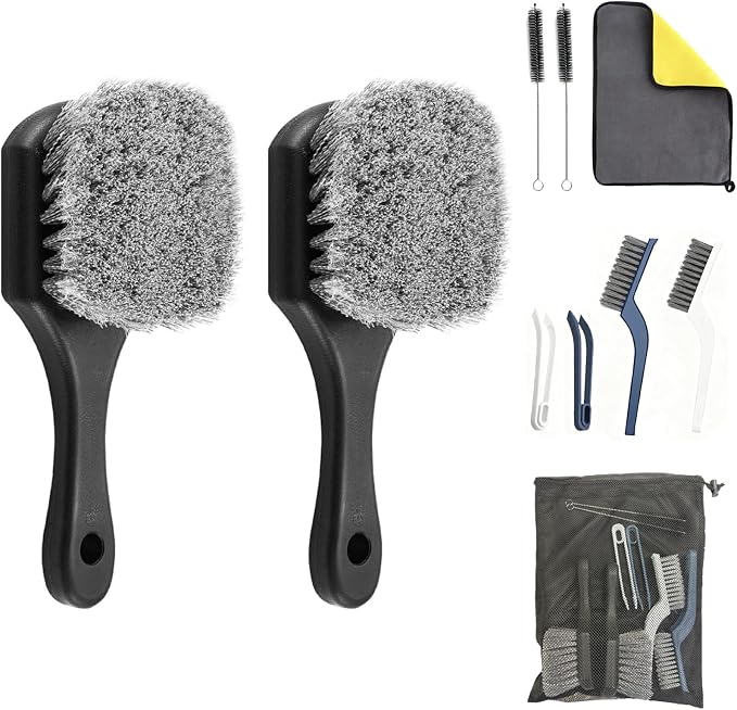 10-Piece Heavy-Duty Scrub Brushes Set by GLDFI