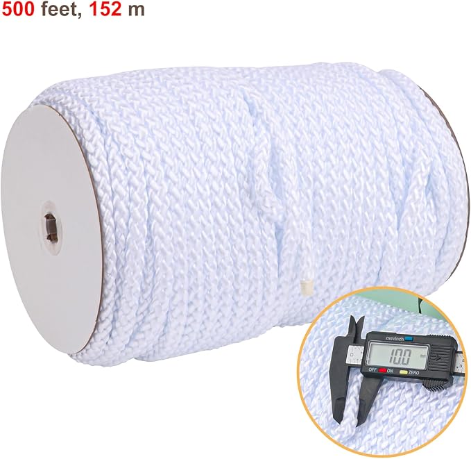 3/8 Inch White Polyester Rope - Image 2