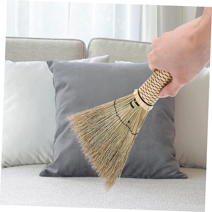 Corn Whisk Broom Handcrafted Mini Dust Brush - Image 7