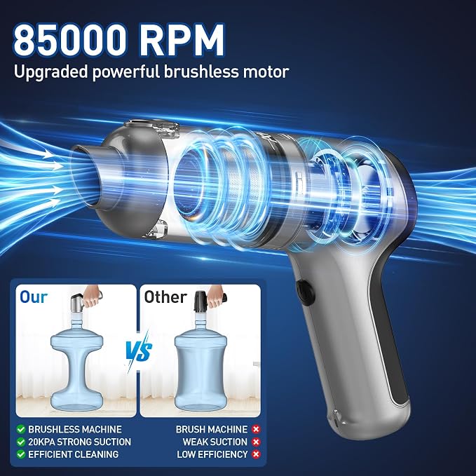 AHNR Handheld Car Vacuum Cleaner Cordless - Image 3