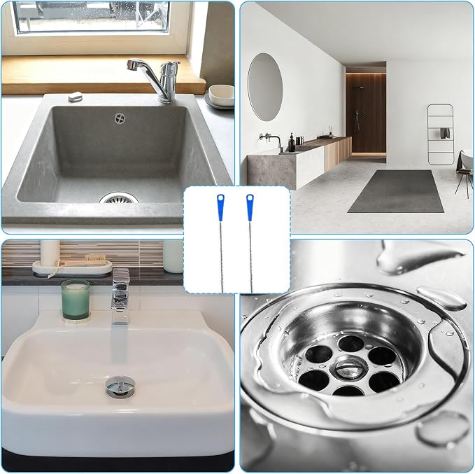 17 Inch Sink Drain Overflow Cleaning Brush Household Sewer Hair Catcher - Image 6