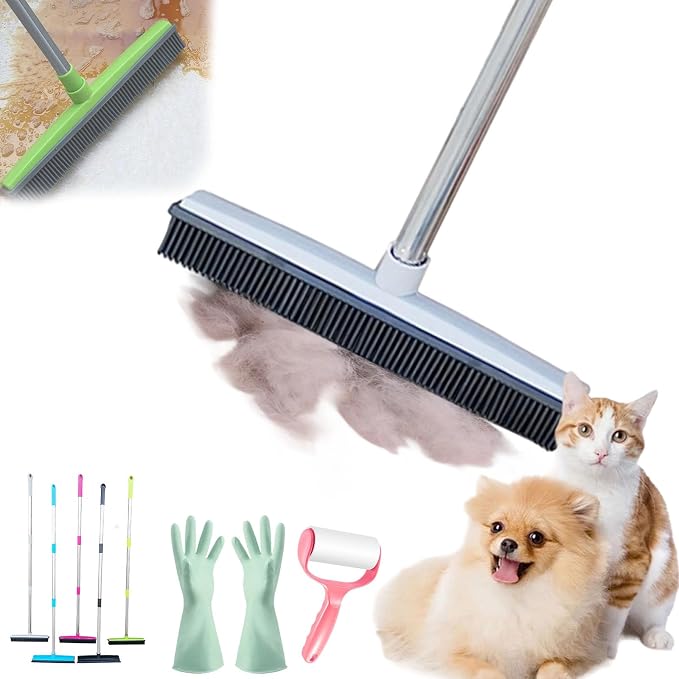Pet Hair Rubber Broom, Rubber Broom by Unknown