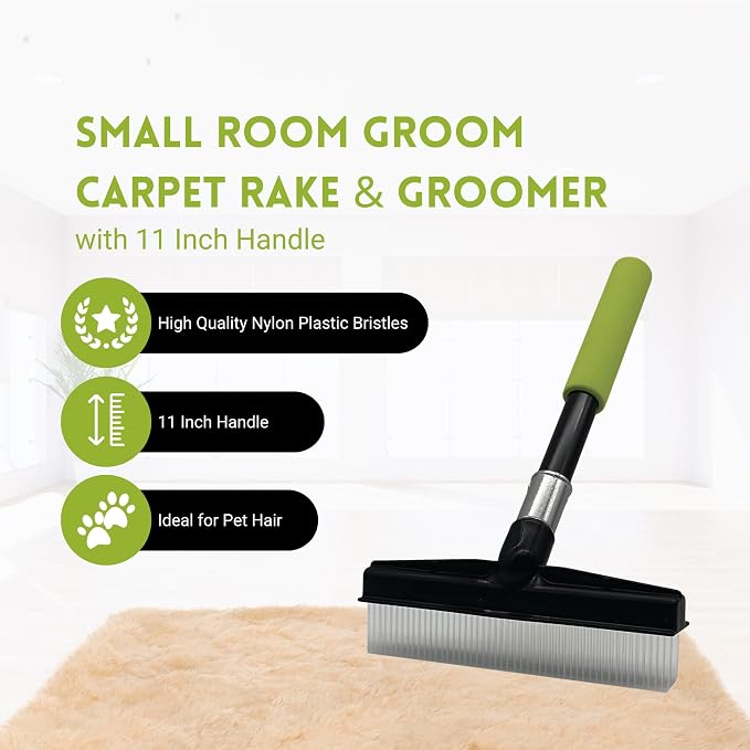 Small Room Groom Carpet Rake, Portable Carpet Brush - Image 2