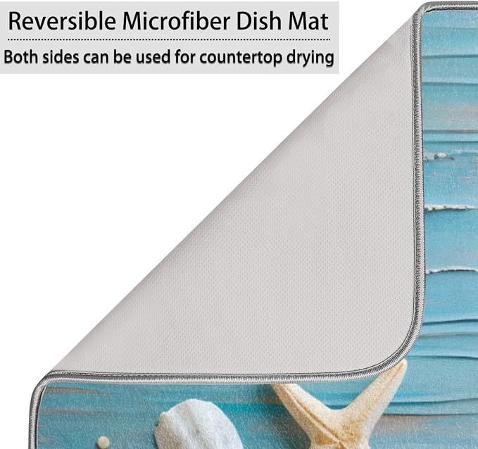 Dish Drying Mat for Kitchen Absorbent Drying Mat Reversible Kitchen Drying Pad - Image 5