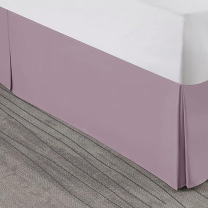 Nestl Light Baby Blue Bed Skirt Queen Size - Queen Bed Skirt 14 Inch Drop - Brushed Microfiber Bed Skirts - Hotel Quality Pleated Bed Skirt - Shrinkage & Fade Resistant