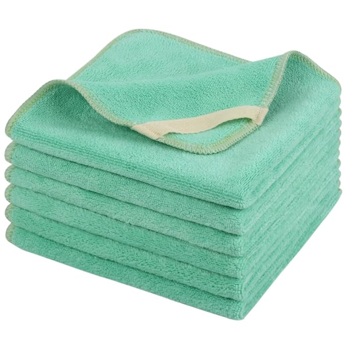 SINLAND Microfiber Facial Cloths Fast Drying Washcloth 12inch x 12inch by SINLAND