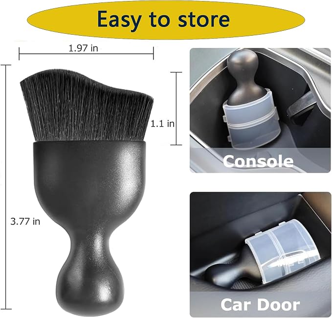 Detailing brush set, Double-Sided Car Seat Belt Cleaning Brush, Car drying towel - Image 3