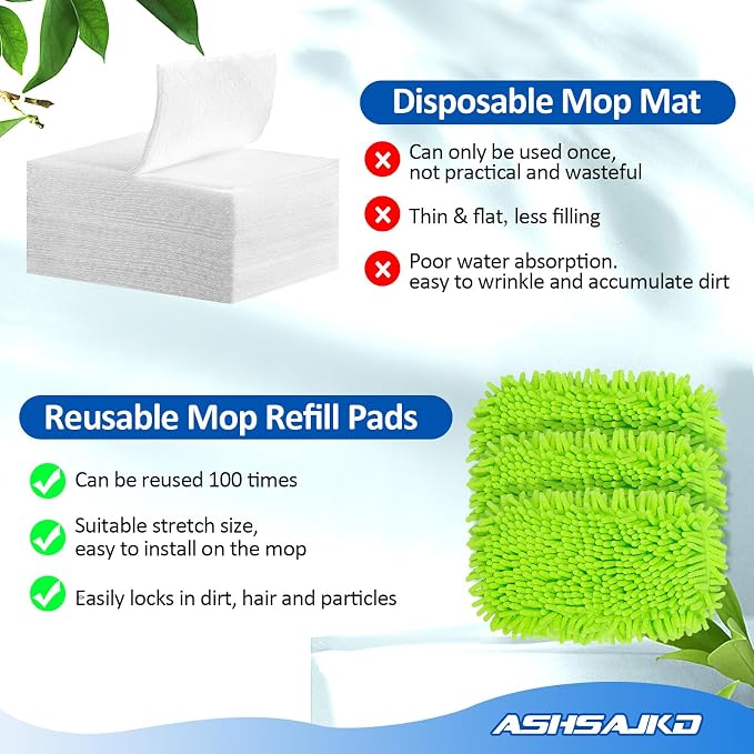 4Pcs for Swiffer Reusable Dry Sweeping Cloths Microfiber Wet Mop Pads Compatible - Image 7