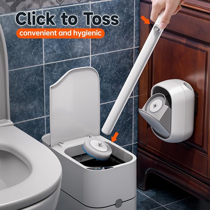 Disposable Toilet Brush and Holder Set - Image 4