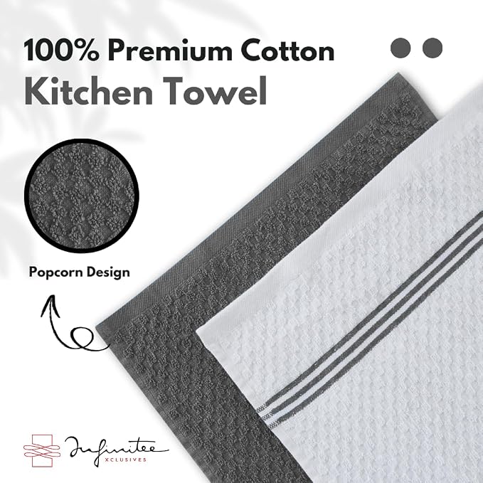 Infinitee Xclusives 100% Cotton Kitchen Towels - Image 9
