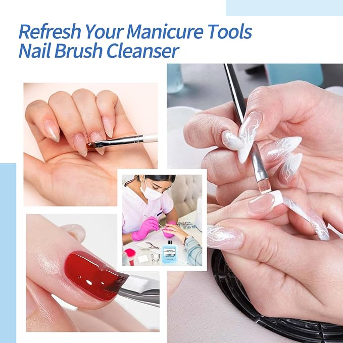Nail Brush Cleaner 40ml Cleaner Efficient Nail Cleaner - Image 6