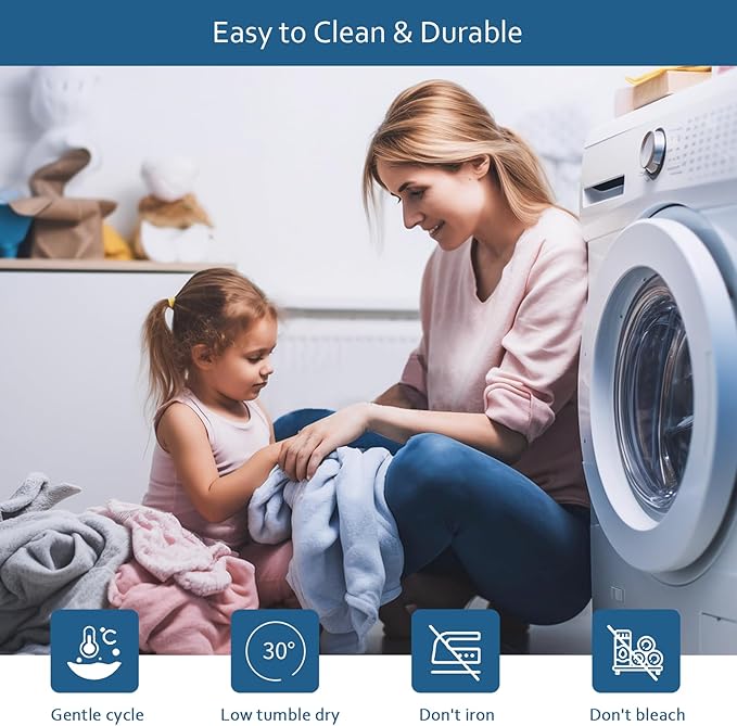 Moonsea Queen Size Mattress Protector Waterproof,Mattress Cover Protector, Smooth Top Mattress Protector for Kids, Breathable Skin Friendly and Noiseless Fitted Sheet Queen Size,Polyester