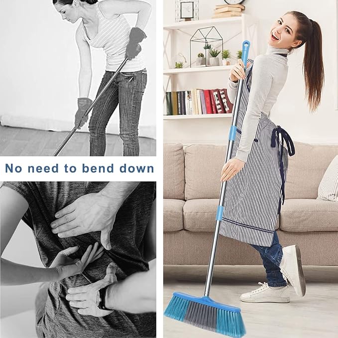 LandHope Heavy Duty Broom, 15.75in Wide Push Broom, 45.67in Long Handle - Image 4