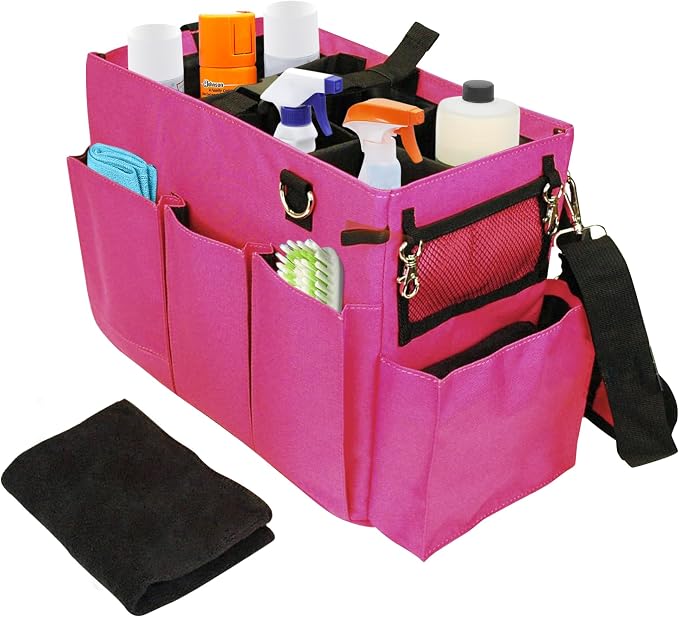 Blue Lilly Large Capacity Durable Cleaning Caddy Bag by Blue+Lilly