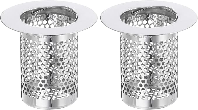 uxcell 2 Pack Shower Drain Strainers, Fit Hole Size 1.38" to 2.17" by uxcell
