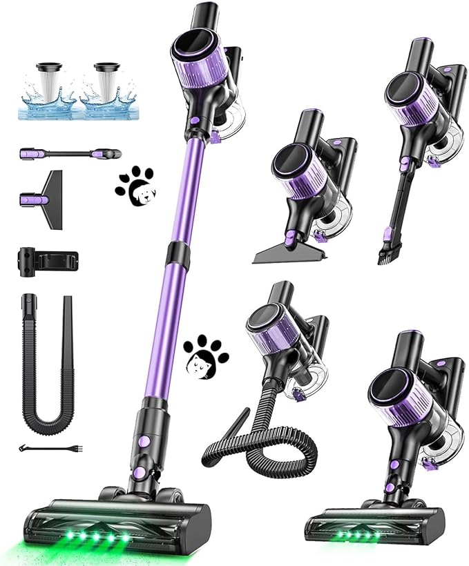 Cordless Vacuum Cleaner, 10 in 1 Stick Vacuum by Home