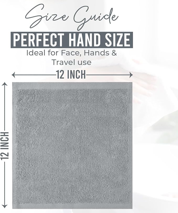 DAN RIVER 12 Pack Wash Cloths for Showering - Image 2