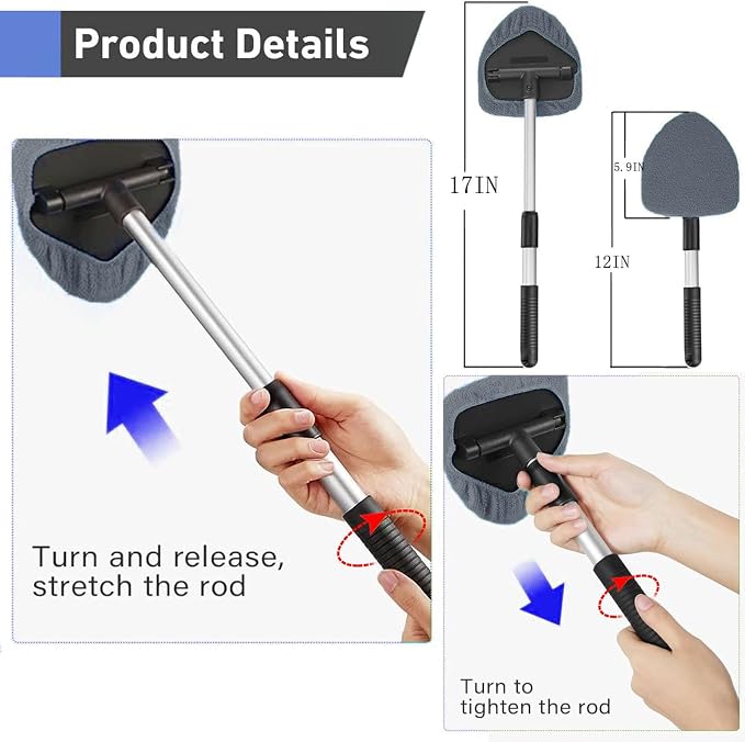 desin Windshield Cleaning Tool, Car Window Cleaner Windshield Cleaner - Image 2