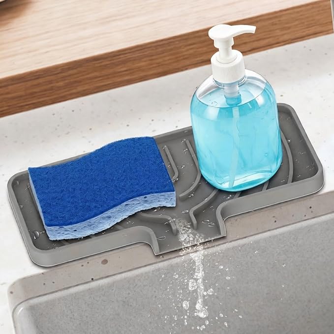 GUUKIN Sponge Holder for Kitchen Sink, Sink Caddy and Soap Tray | 10x5 inch by GUUKIN