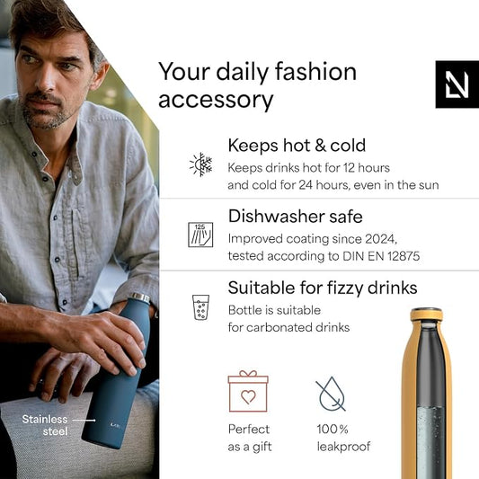 LARS NYSØM Stainless Steel Insulated Water Bottle 12oz 17oz 25oz 34oz 51oz | - Image 2